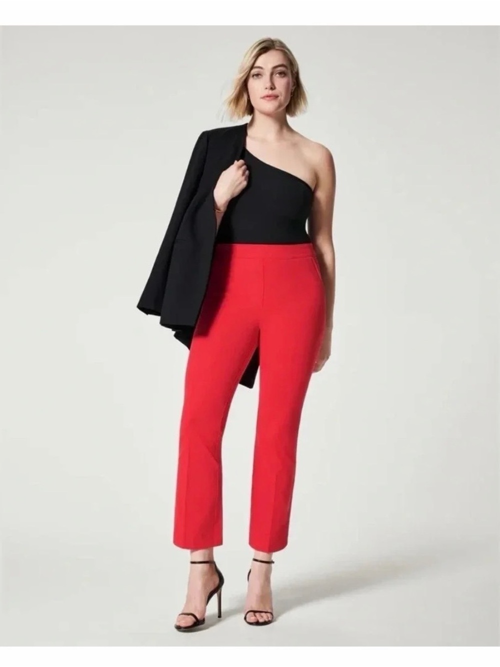 SPANX Polished Kick Flare Pant in True Red NWT